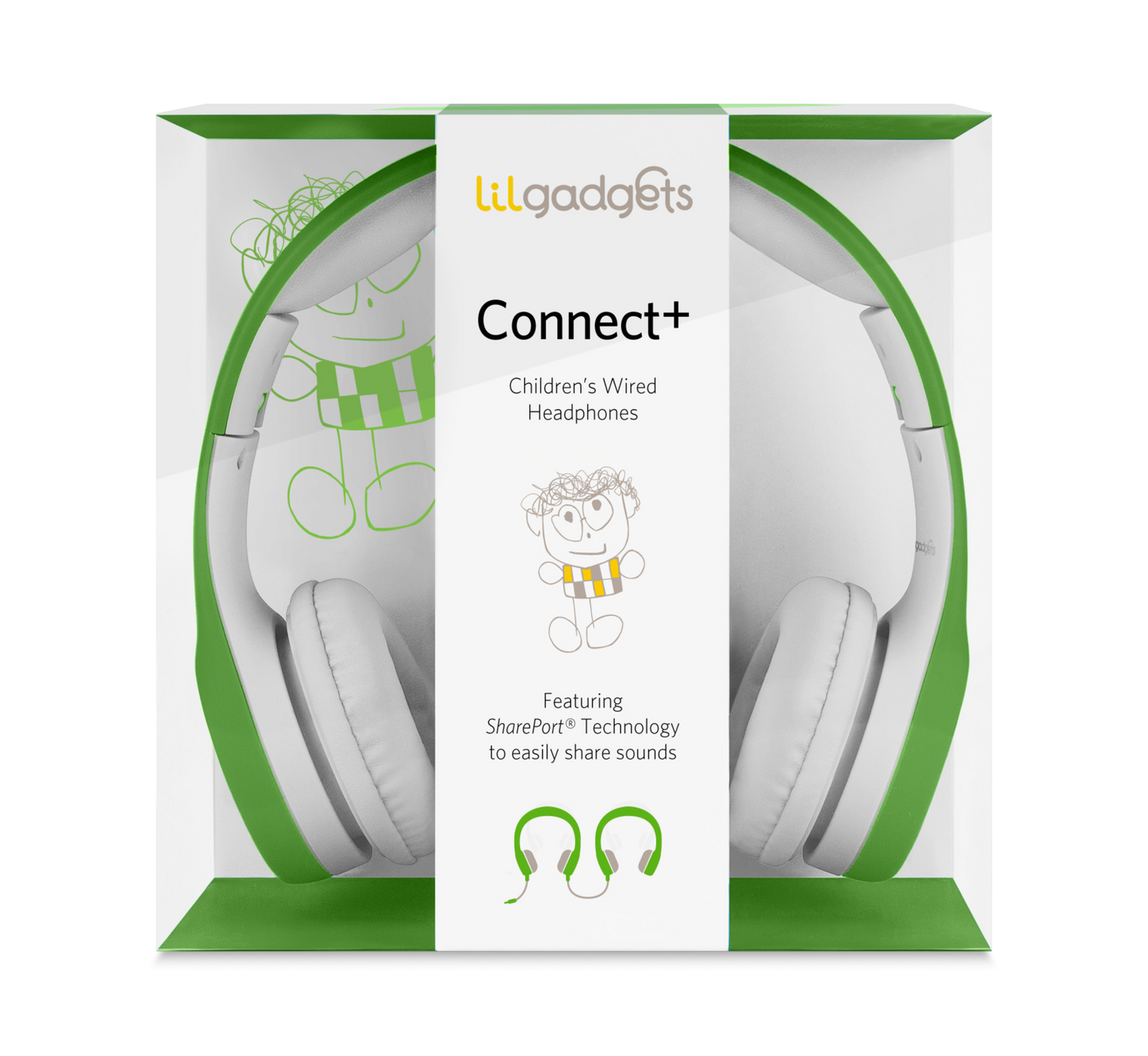 LilGadgets Connect+ Volume Limited Wired Headphone Packaging