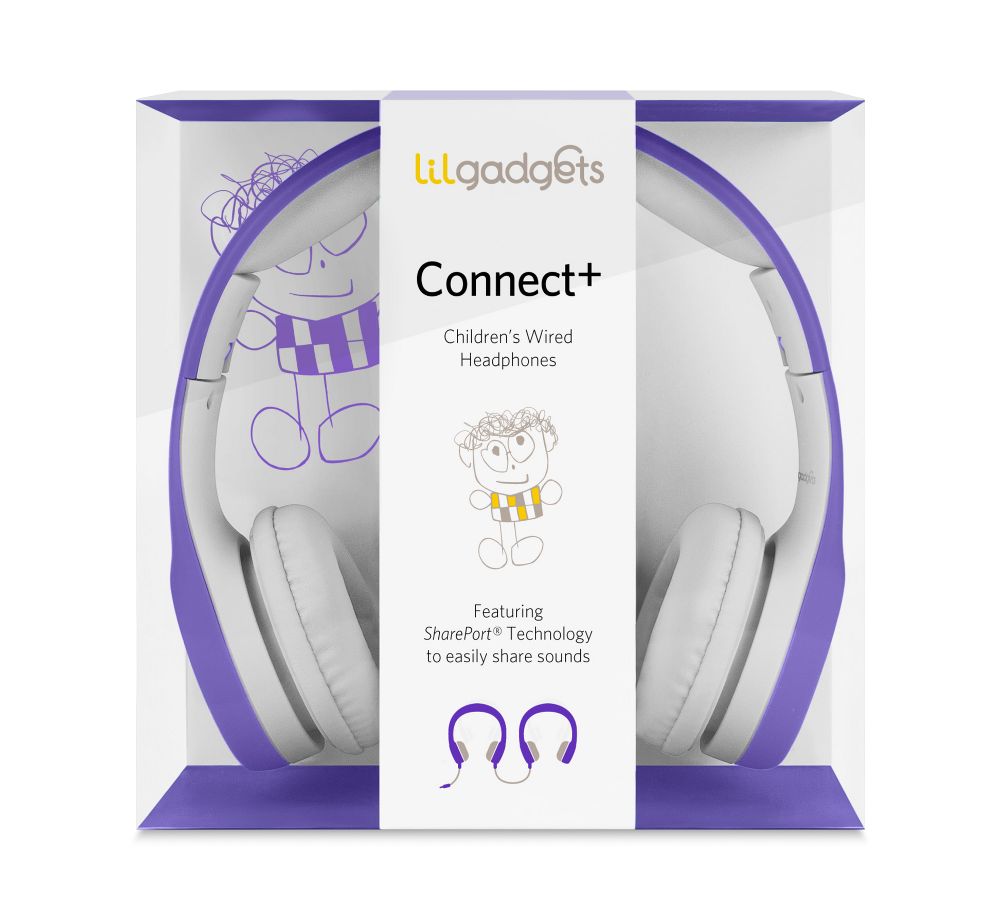 LilGadgets Connect+ Volume Limited Wired Headphone Packaging