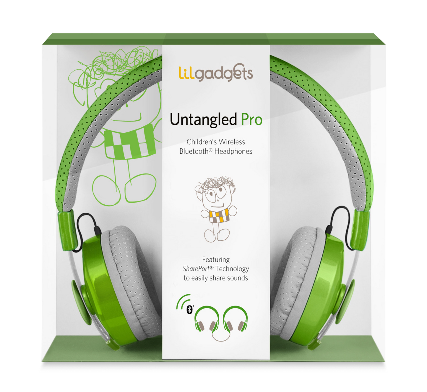 green|Green LilGadgets Untangled Pro Children's Wireless Bluetooth Headphones