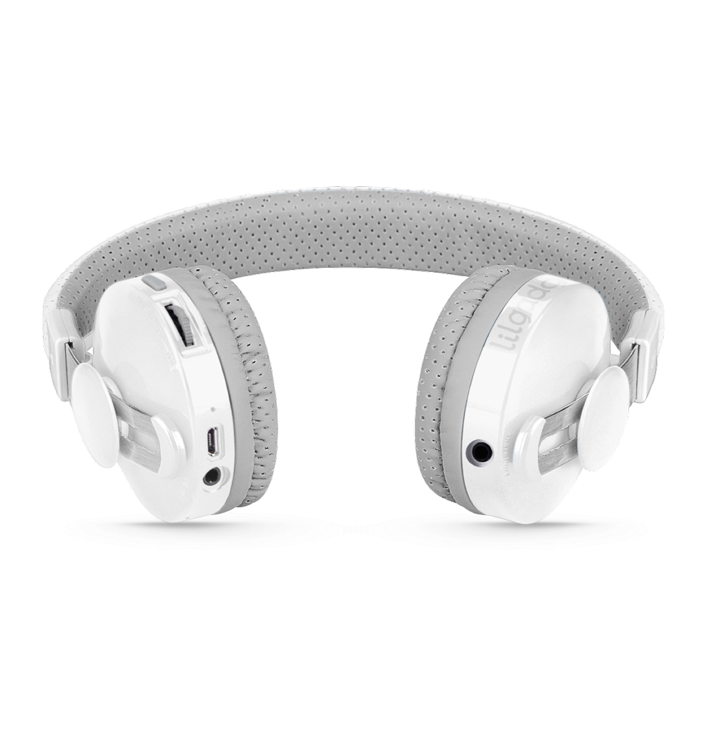 white|White LilGadgets Untangled Pro Children's Wireless Bluetooth Headphones